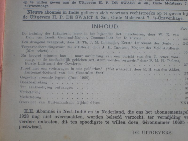  - De Militaire Spectator, Tijdschrift voor de weermacht van Nederland en Indie