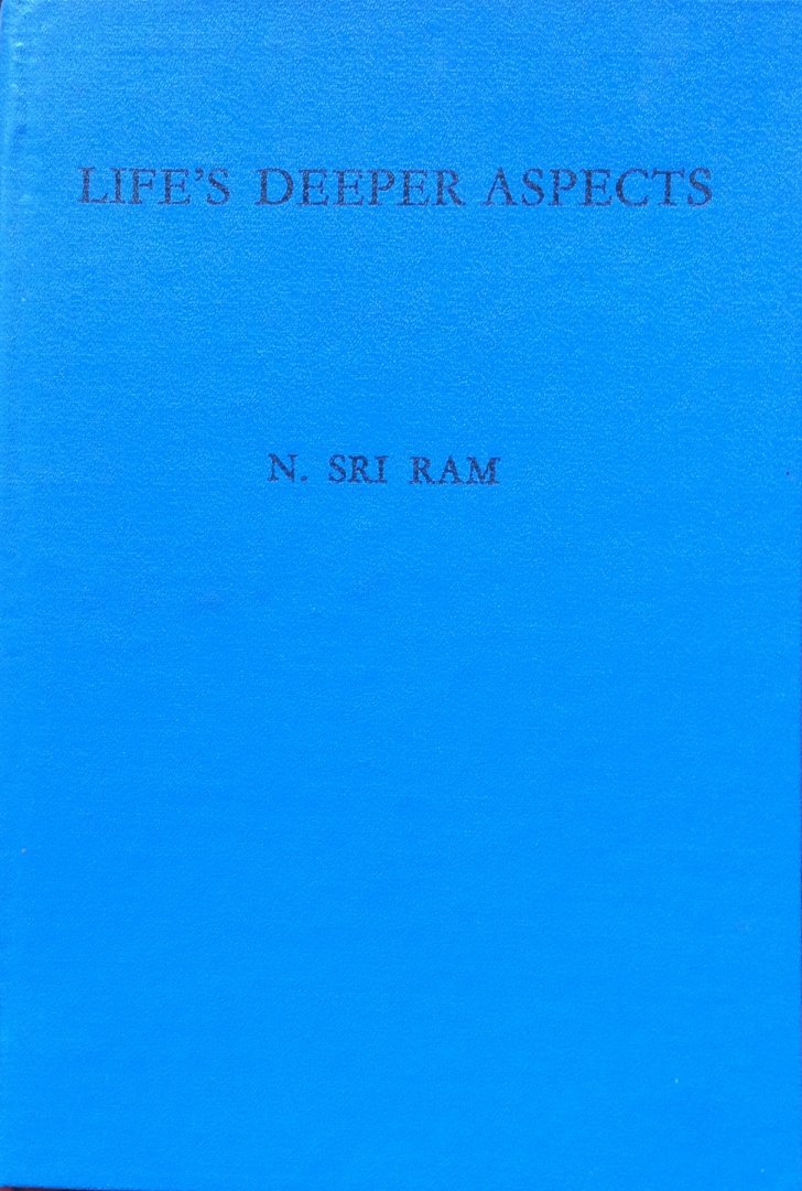 N. Sri Ram - Life's deeper aspects