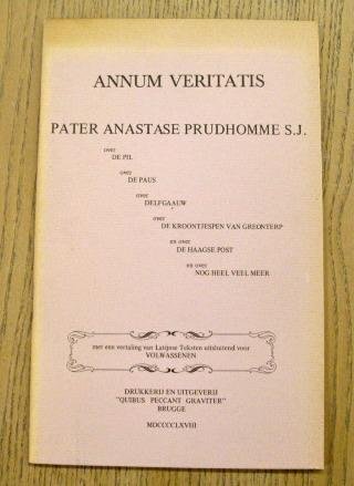 HERMANS, WILLEM FREDERIK. - Annum veritatis.