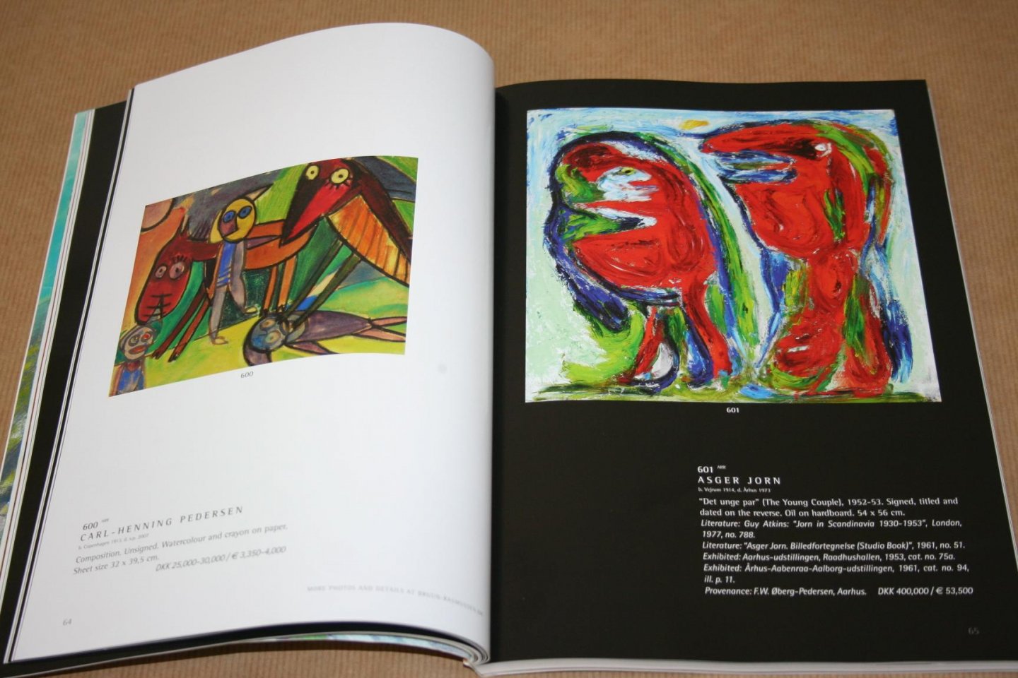  - Bruun Rasmussen  -- Modern Art - Live Auction 884