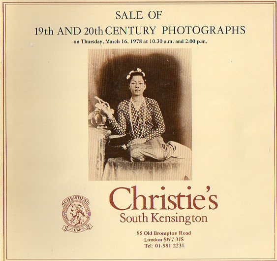 CHRISTIE'S - Sale of 19th and 20th Century Photographs