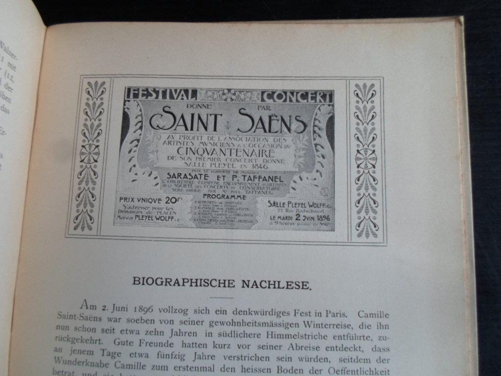 Neitzel, Otto - Camille Saint-Saëns, Berühmte Musiker