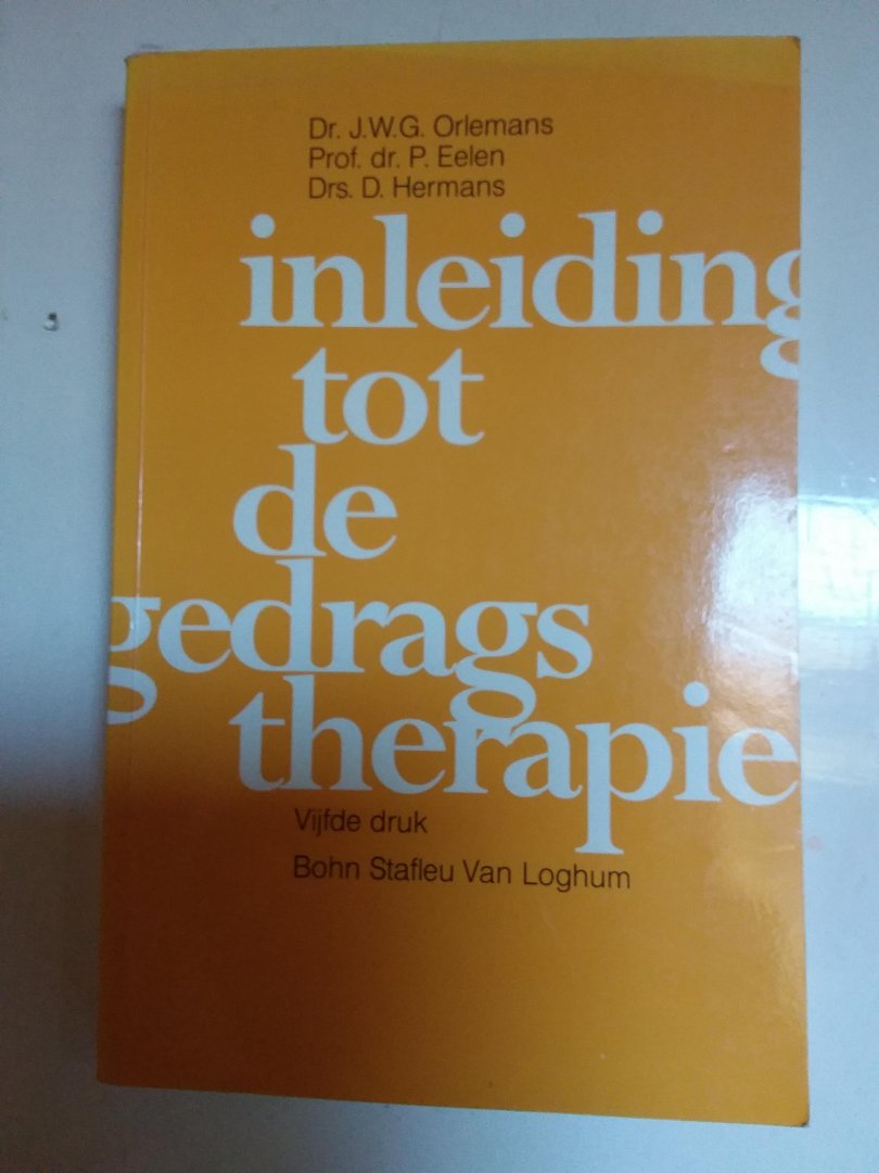 Hermans, D. - Inleiding tot de gedragstherapie