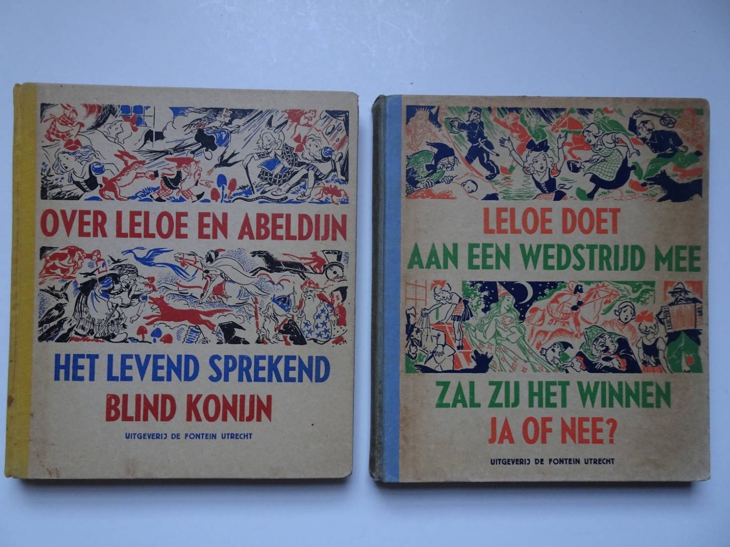 Wolffenbuttel-Van Rooijen, H. - Over Leloe en Abeldijn, het levend sprekend blind konijn/ Leloe doet aan een wedstrijd mee, zal zij het winnen ja of nee? 2 delen.