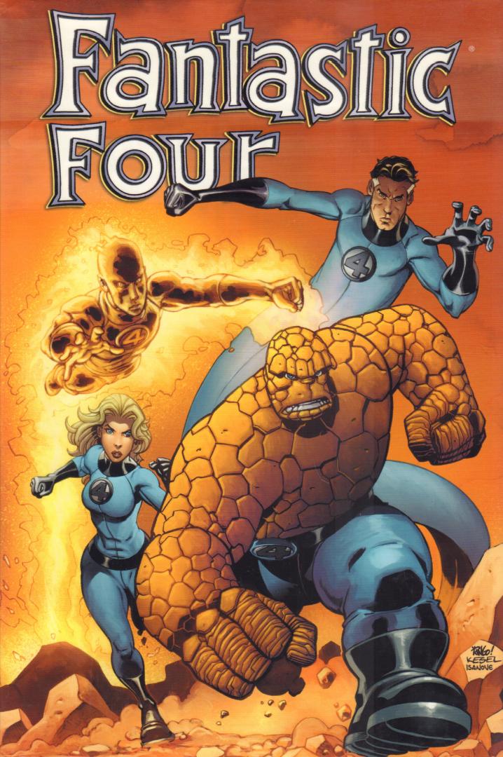 Waid, Mark & Mike Wieringo - Fantastic Four Volume 1 + 2 + 3, hardcovers + stofomslag, gave staat (nieuwstaat)