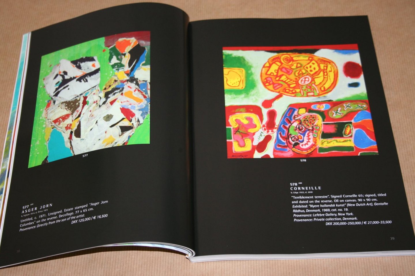  - Bruun Rasmussen  -- Modern Art - Live Auction 884