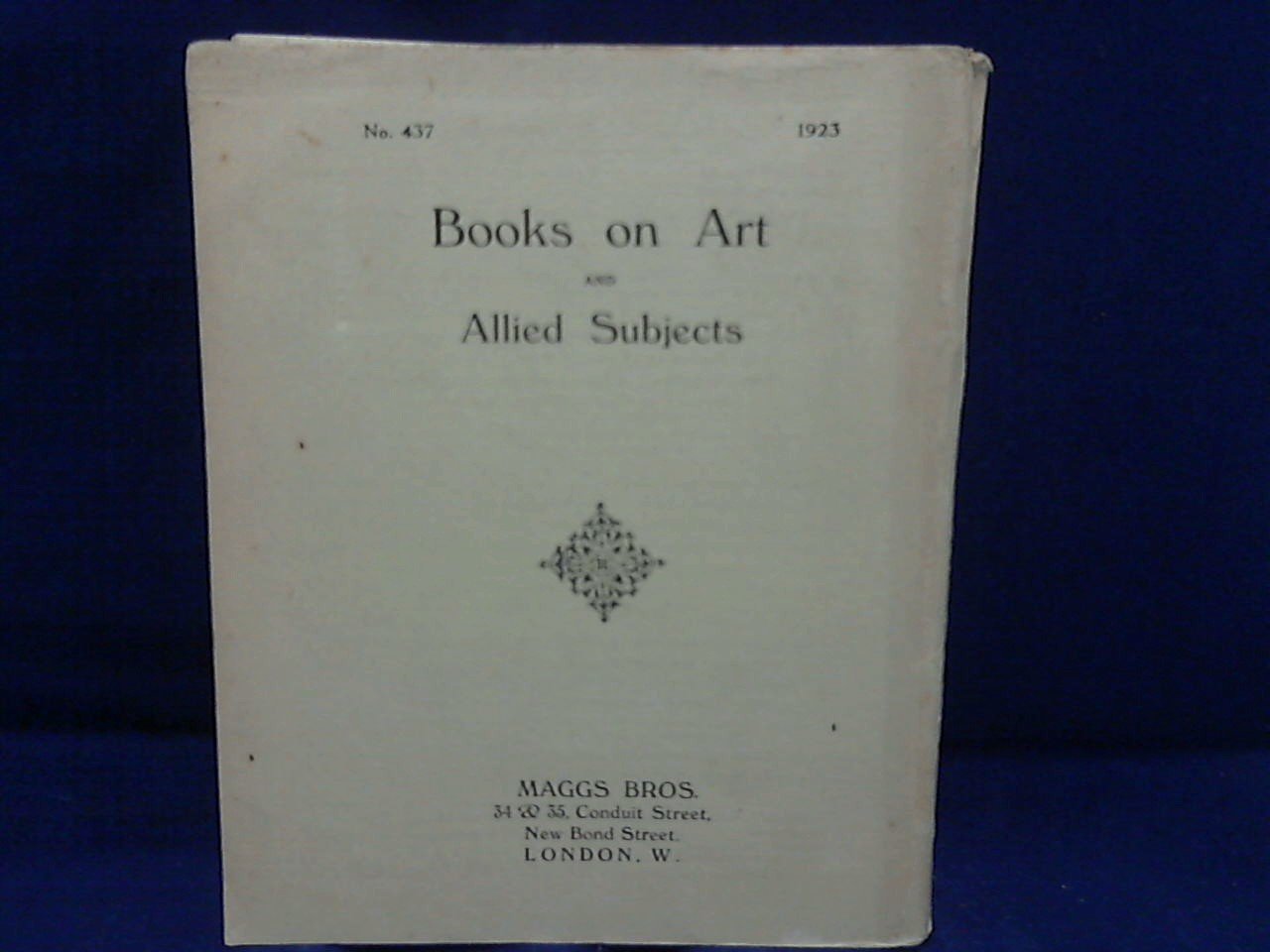  - Books on Art and Allied Subjects no 437 / 1923