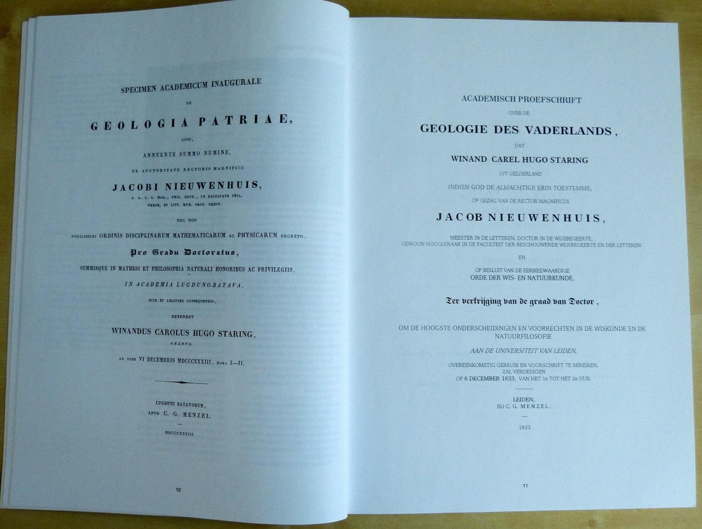 Nederlandse Geologische Vereniging - Staringia no.10 - Academisch proefschrift over de geologie des vaderlands