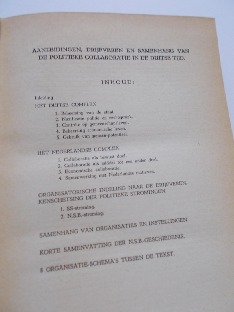 Sikkel, Mr. N.G.J. (voorwoord) - Documentatie. Status en Werkzaamheid van organisaties en instellingen uit de tijd der Duitse bezetting van Nederland