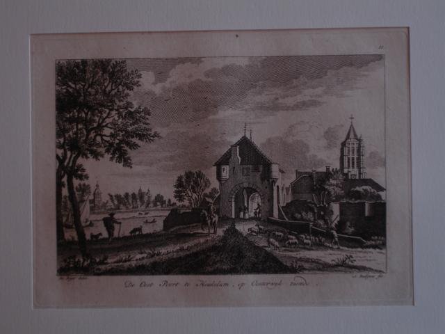 Heukelum. - De Oost Poort te Heukelum, op Oosterwijk ziende.