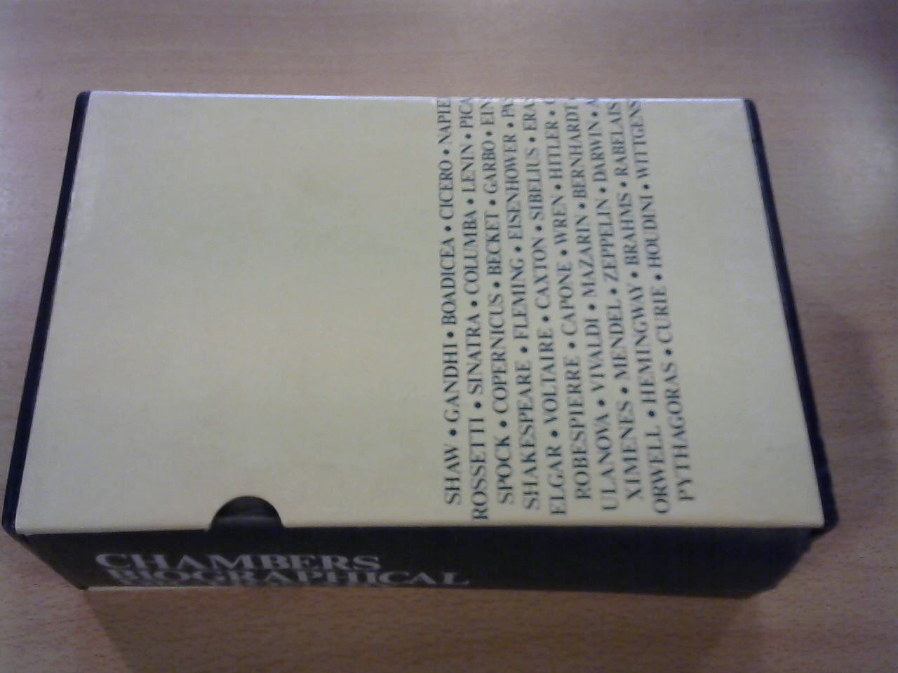 Editors J.O. Thorne MA / T.C. Collocott MA - Chambers Biographical Dictionary. Revised Edition