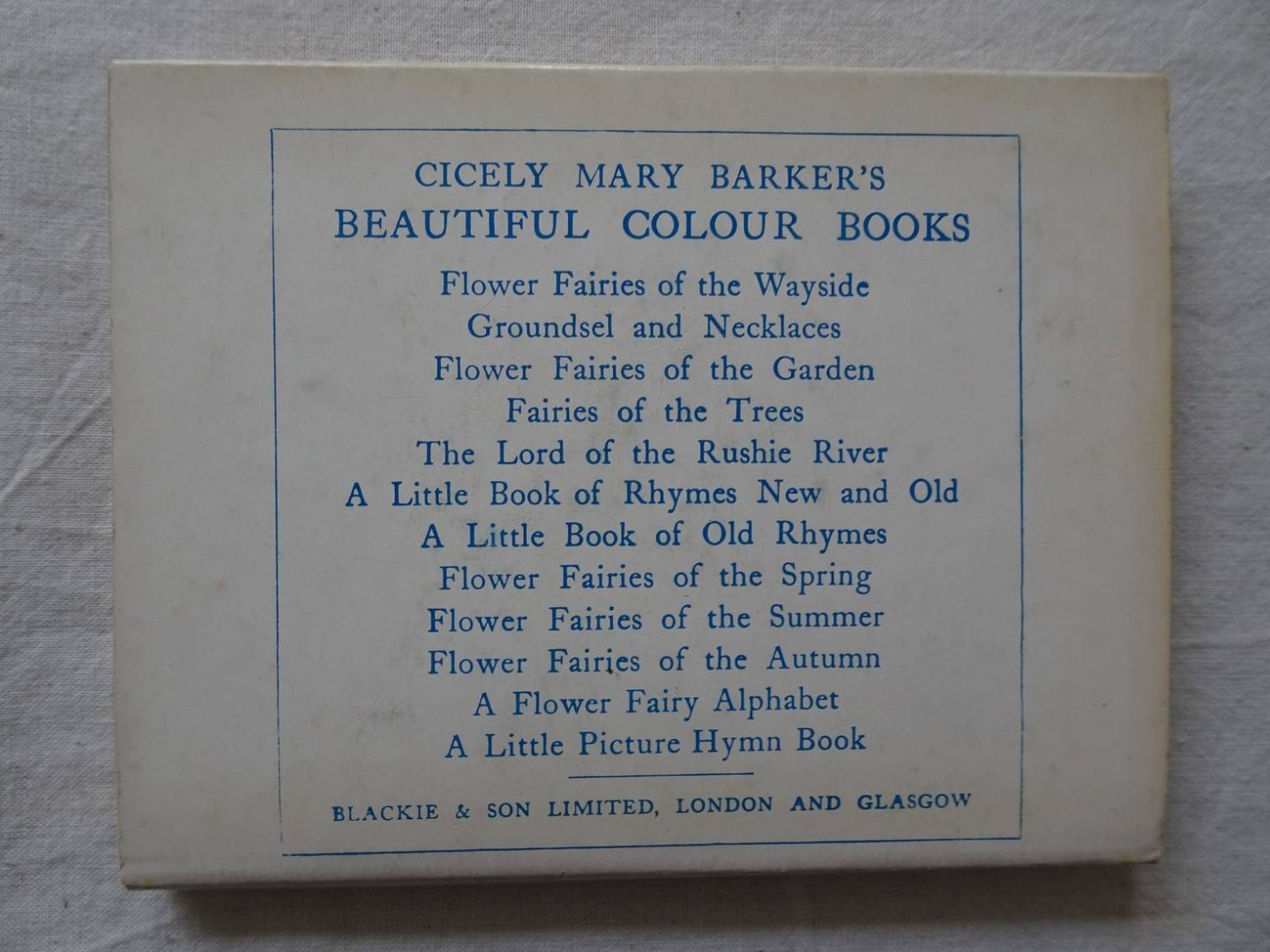 Barker, Cicely Mary. - Flower Fairies of the Wayside.