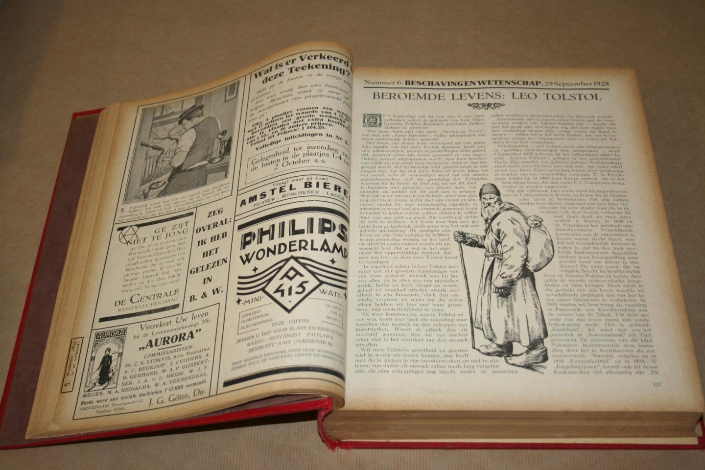  - Beschaving en Wetenschap   -- Bundeling jaargangen 1928/ 1929 (1e en 2e jaargang)