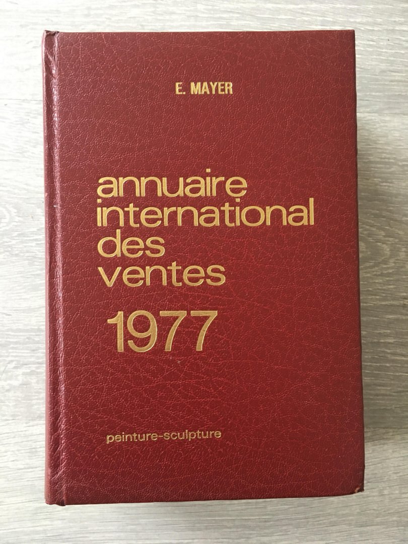 E. Mayer - Annuaire international des Ventes 1977