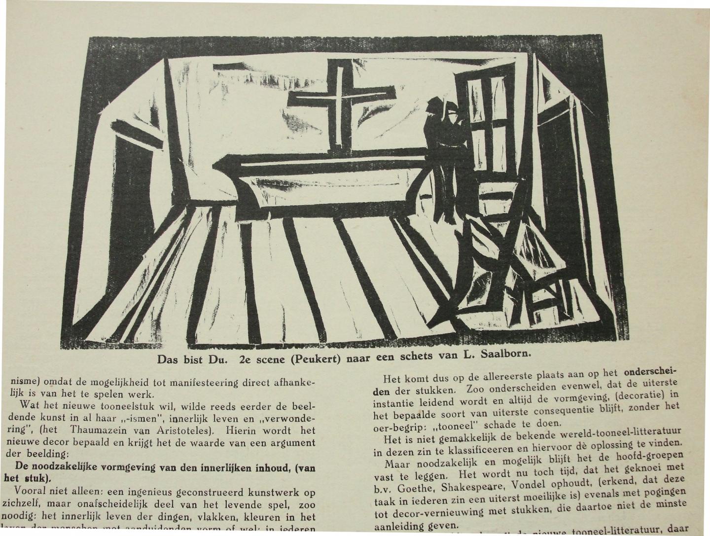 Werkman, H.N. (uitgever, vormgeving, druk); Wiegers, Jordens, et al. (houtsneden) - BLAD VOOR KUNST, Januari 1922