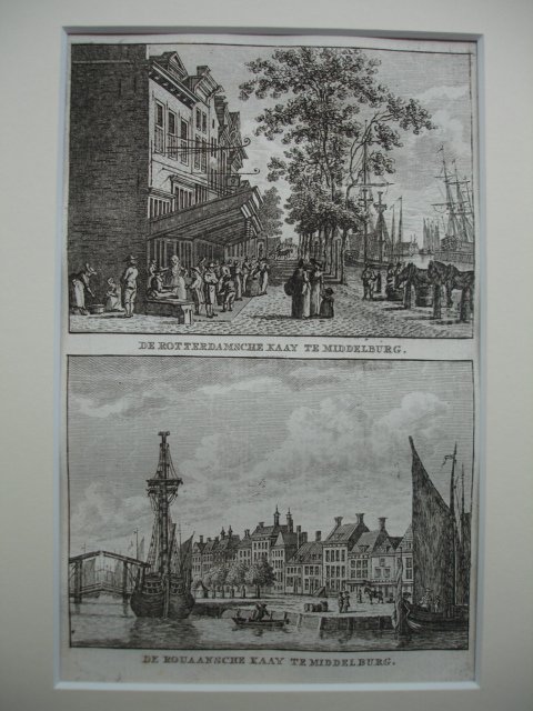 Middelburg. - De Rotterdamsche Kaay te Middelburg. - De Rouaansche Kaay te Middelburg.