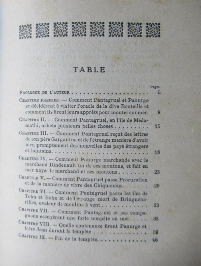 Rabelais - Pantagruel 2 delen