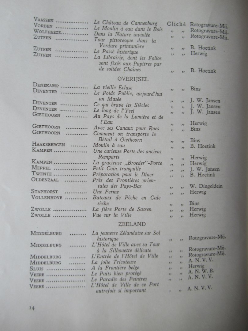 Deventer, W.P.F. - Holland - La Hollande paysage, architecture, vie populaire