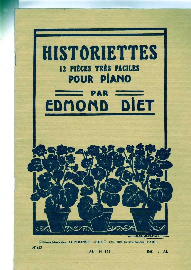 Diet Emond - Historiettes 12 Pieces tres Faciles pour Piano