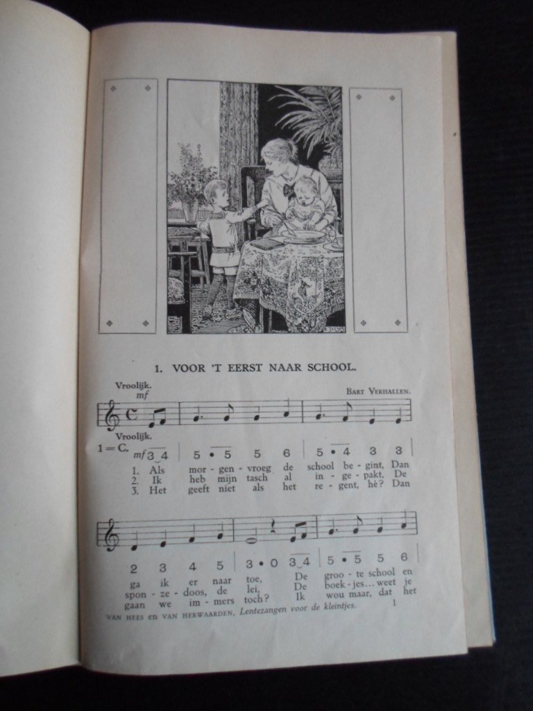 Hees, G.van & J.G.van Herwaarden, verzameld door, Illustraties C.Jetses - Lentezangen voor de kleintjes