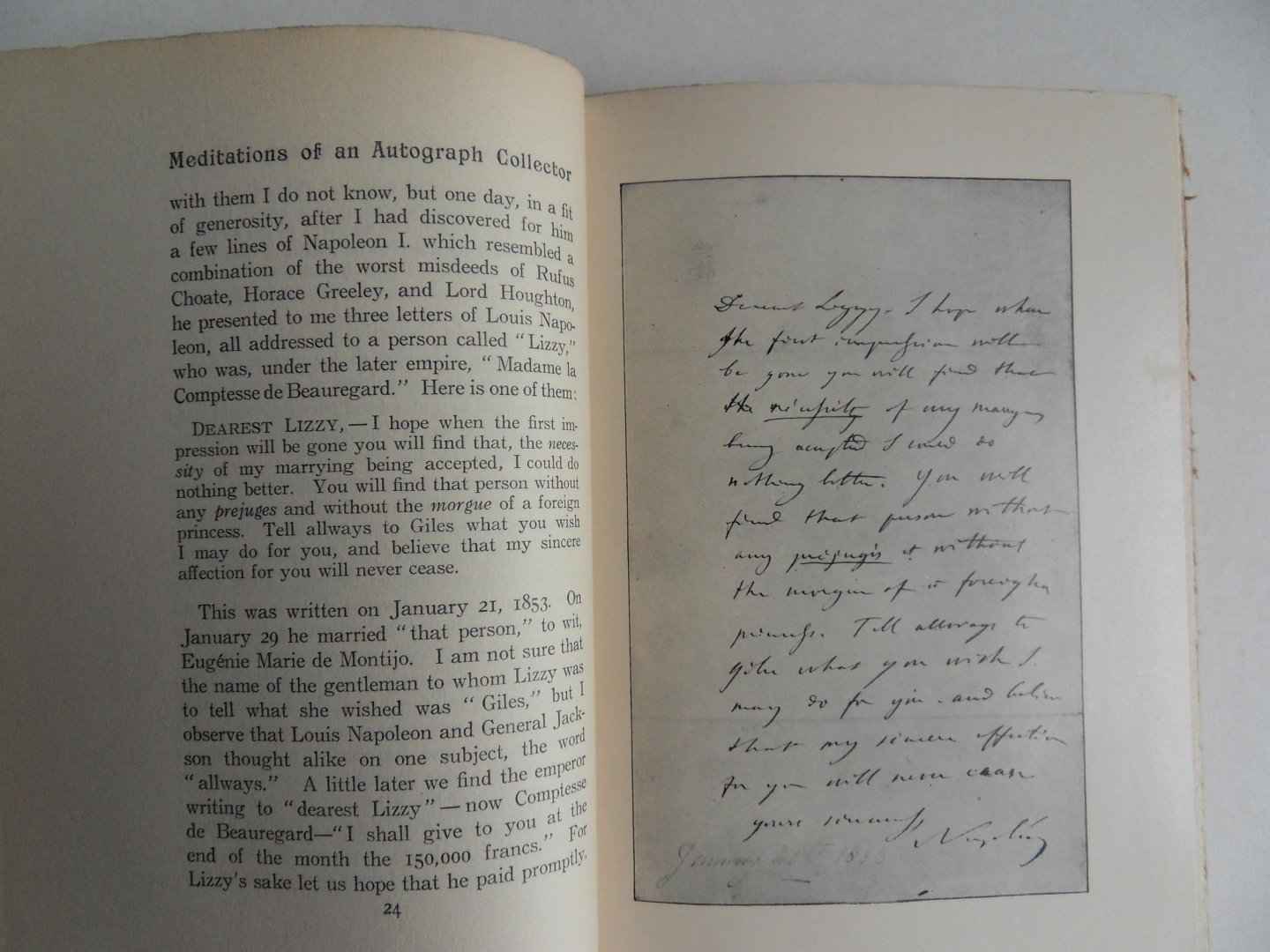 Joline, Adrian, H. - Meditations of an Autograph Collector.