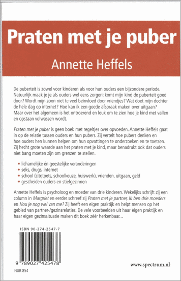 Heffels, A. - Praten met je puber / betekent nadenken over jezelf