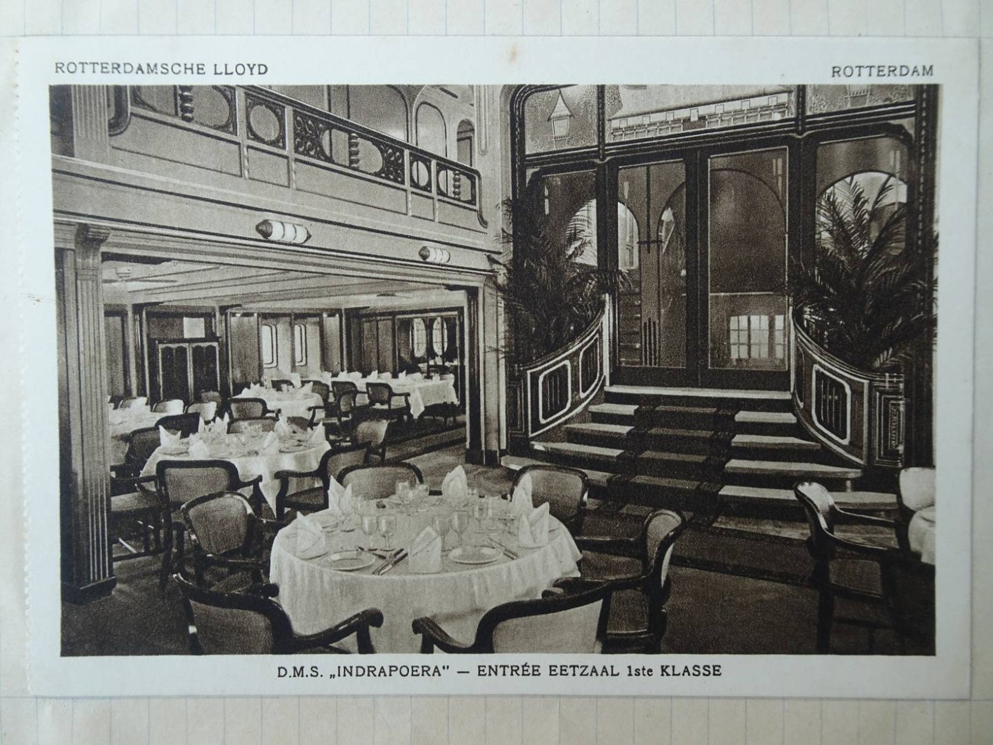 N.n.. - Schriftje met 14 ingeplakte kaarten van de D.M.S. Indrapoera.