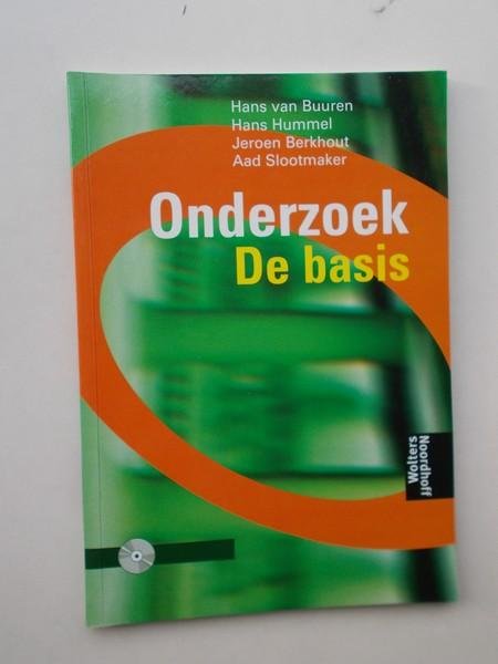 BUUREN, HANS VAN (E.A.), - Onderzoek de basis.