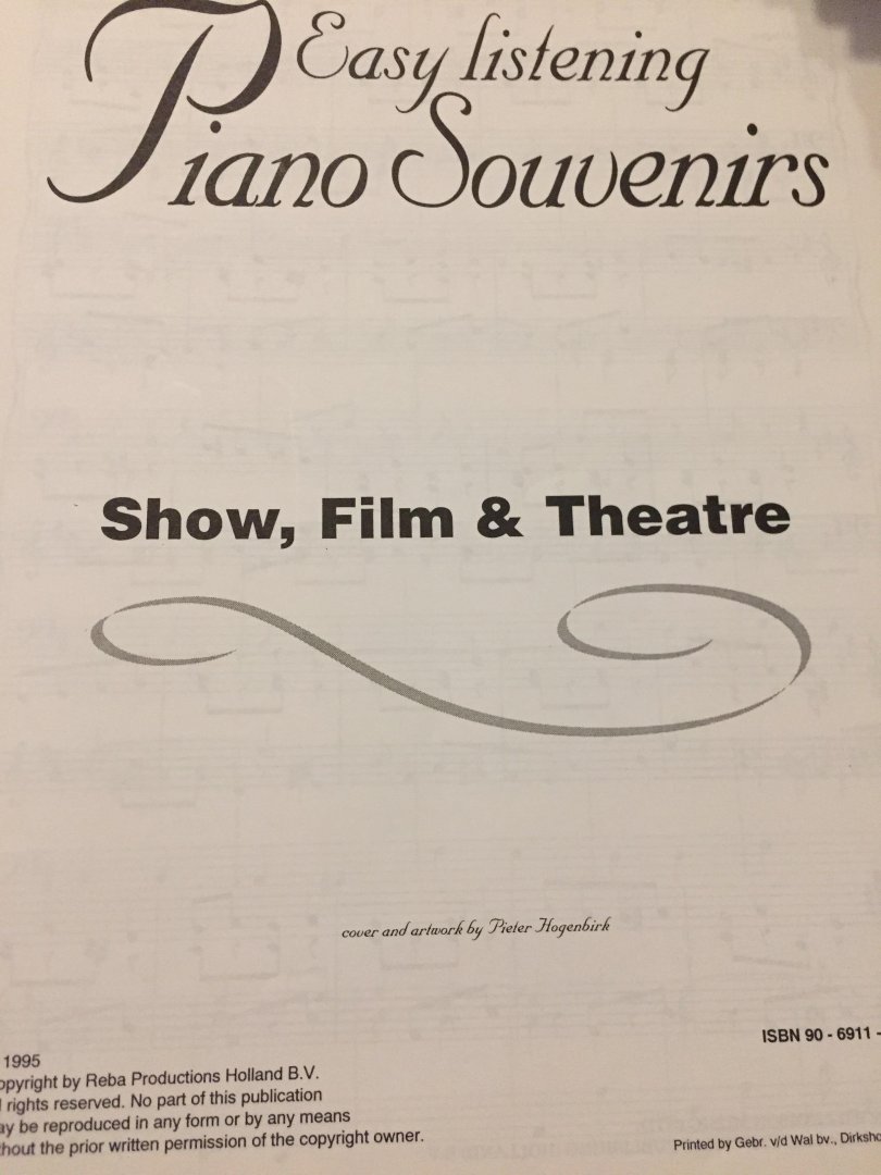 Martens, D. - Easy listening piano souvenirs / druk 1