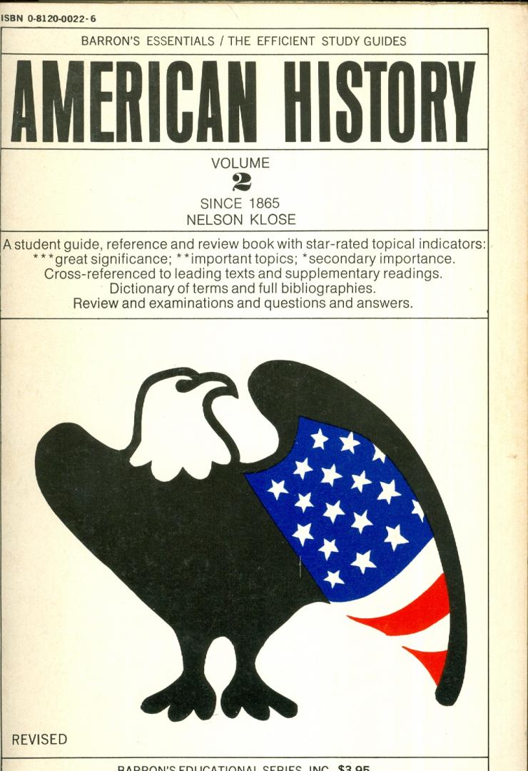 Klose, Nelson - American History - Volume 2 - since 1865