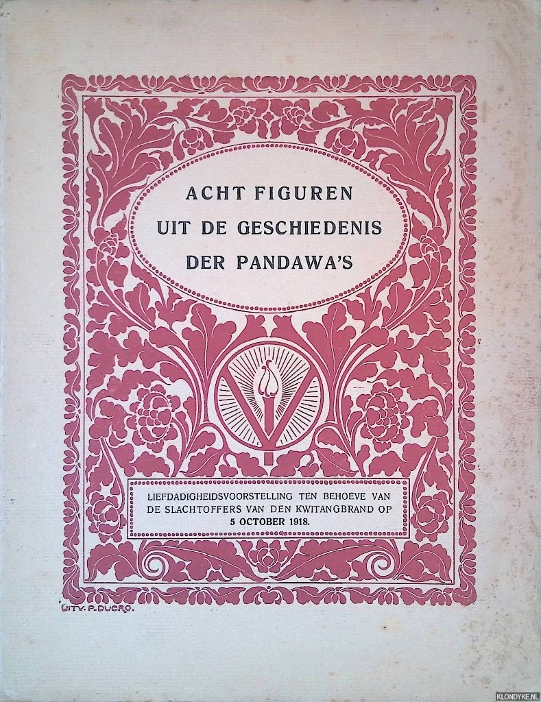 Commissie voor de Volkscultuur - Acht figuren uit de geschiedenis der Pandawa's