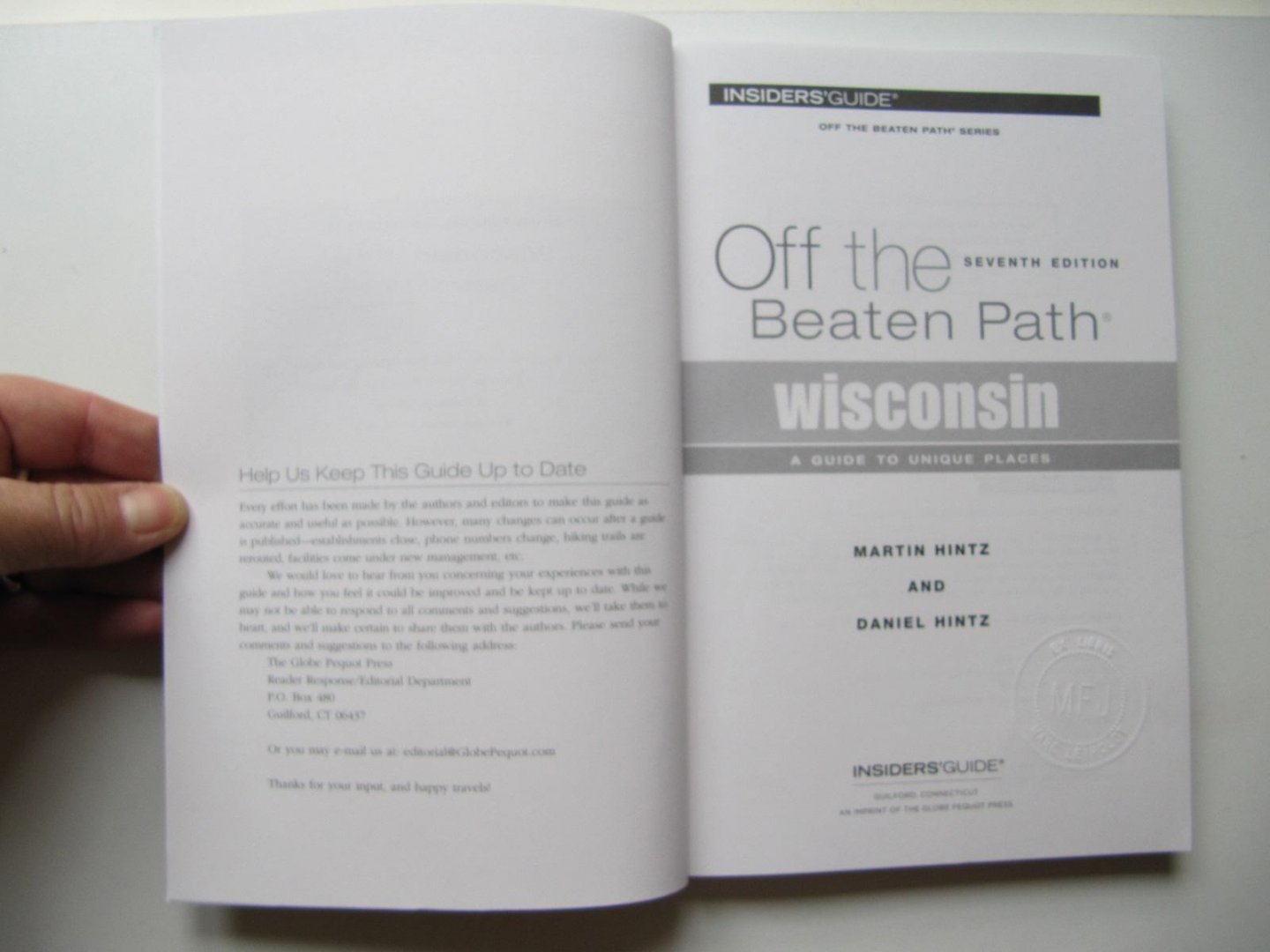 Martin Hintz and Daniel Hintz - Off the Beaten Path -Wisconsin [a guide to unique places]