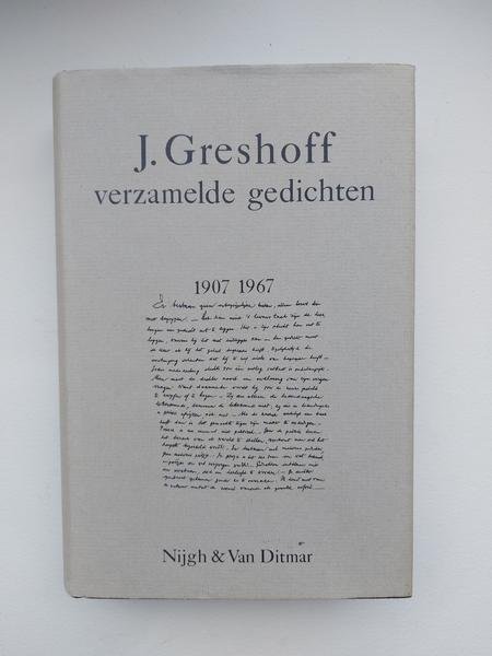 Jan Greshoff - Verzamelde gedichten 1907-1967