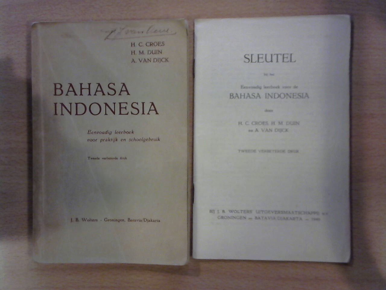 Croes, H.C.; Duin, H.M.; Dijck, A.van - Bahasa Indonesia. Eenvoudig leerboek voor praktijk en schoolgebruik + Sleutel