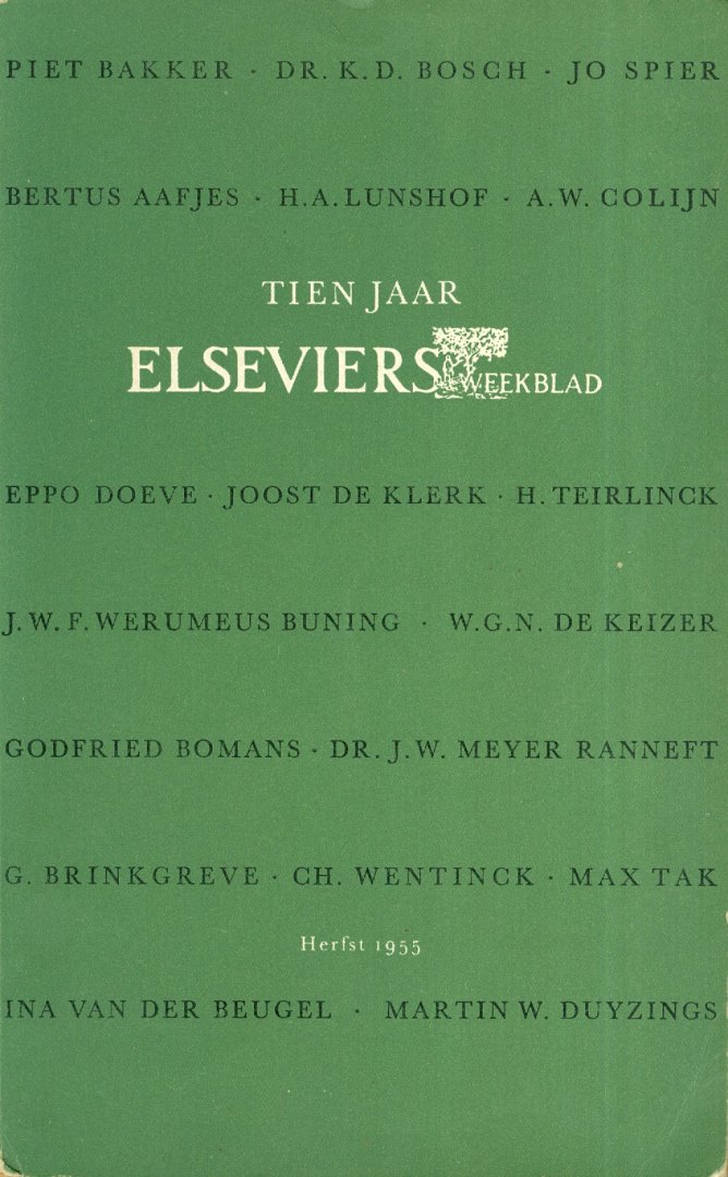  - Tien jaar Elsevier