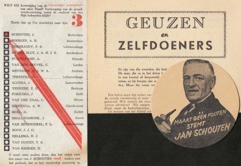 ANTI-REVOLUTIONAIRE PARTIJ (ARP) - Veertien propagandakranten en andere publicaties, vooral met betrekking tot Jan Schouten.