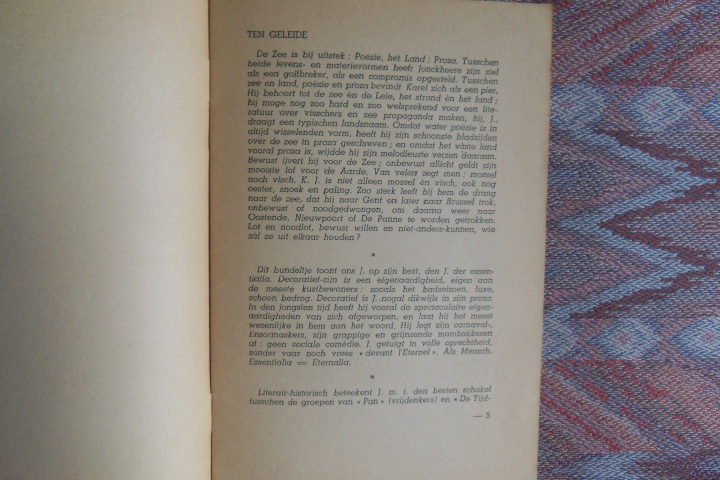 Jonckheere, Karel. - Avondbrieven.