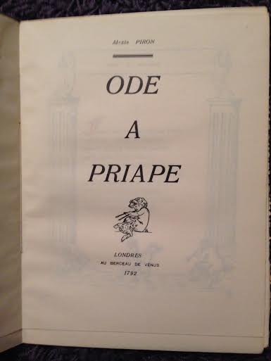 Piron, Alexis - Ode a Priape