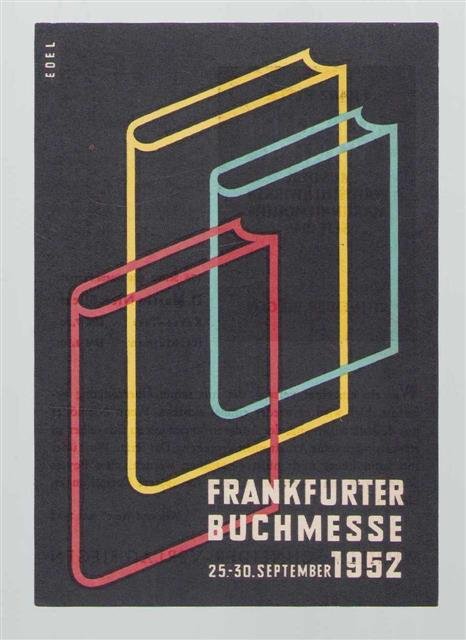 Edel - Frankfurter Buchmesse 1952. ( A6 small poster)
