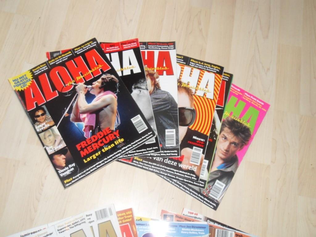Redactie - Aloha. Het muziekblad (jaargangen 2000 t./m 2003 31 nummers zie meer info)