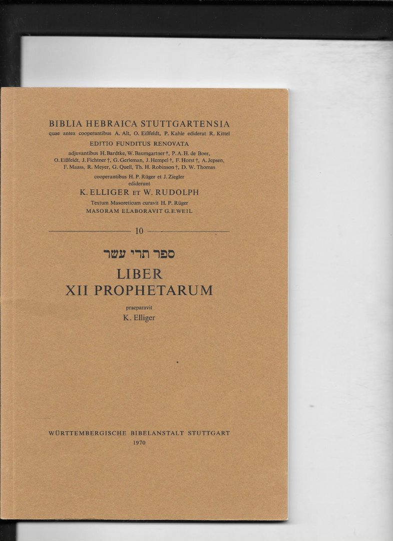Rudolph,W/ H.P.Rüger - Liber XII Prophetarum