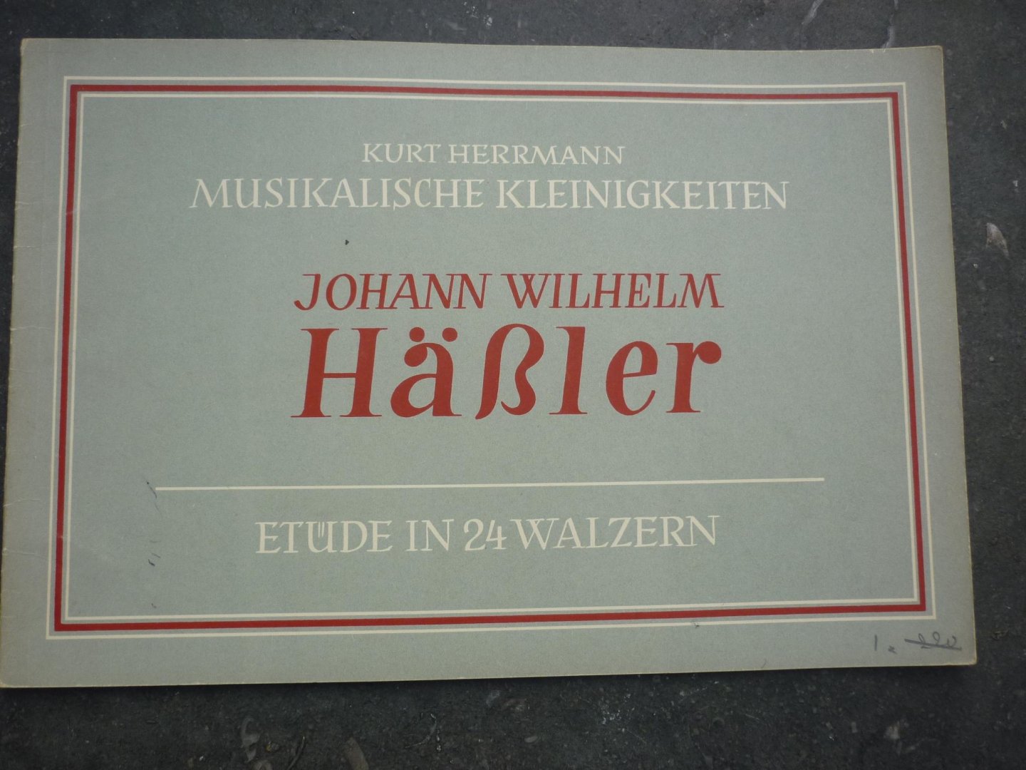 Haessler; Johann Wilhelm - 24 kleine Etüden in Walzerform; voor Piano (Kurt Herrmann - Musikalische Kleinigkeiten fur Klavier)