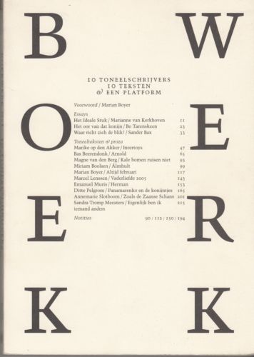 Boyer, Marian  (voorwoord) - Boekwerk; 10 toneelschrijvers, 10 teksten & een platform