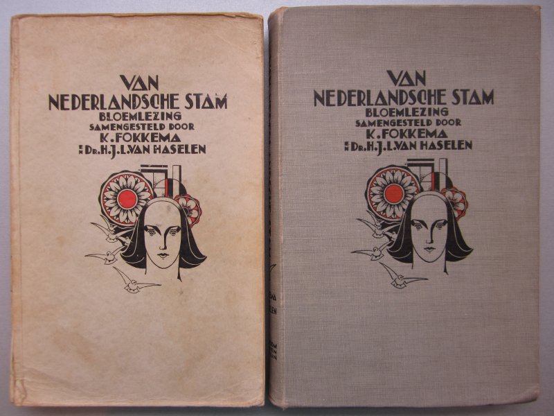 Fokkema, K. en Haselen, H.J.L. van - Van Nederlandsche stam. Bloemlezing deel I en II