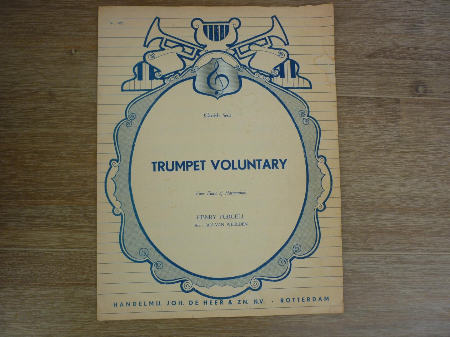 Purcell; Henry (Arr. Jan van Weelden) - Trumpet Voluntary; Purcell; Henry (Arr. Jan van Weelden) - Klassieke serie
