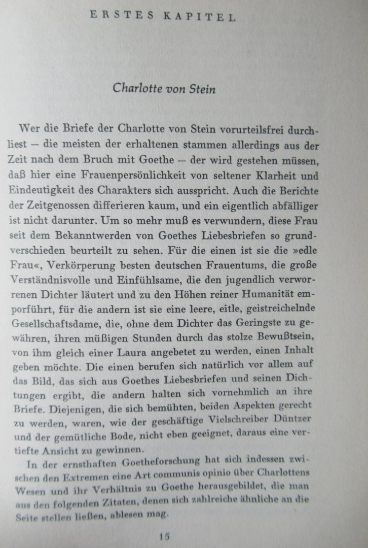 Hof, Walter - Goethe und Charlotte von Stein. Wo sich der Weg im Kriese schliesst.