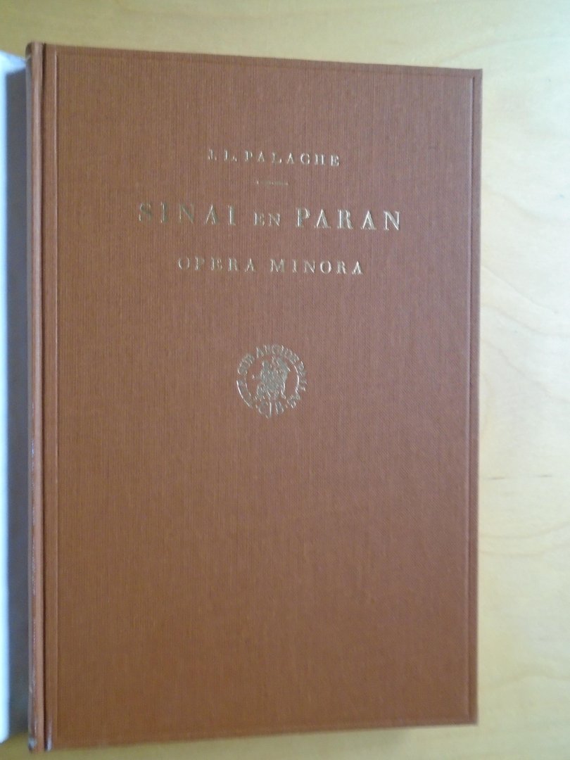 Palache, J.L. - Sinai en Paran. Opera Minora