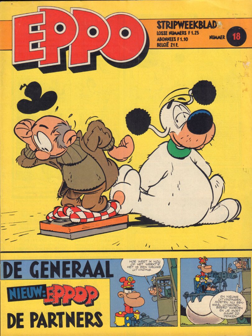Diverse auteurs - Stripweekblad Eppo / Dutch weekly comic magazine Eppo 1980 nr. 18 met o.a./with a.o. DIVERSE STRIPS / VARIOUS COMICS a.o. STORM/ASTERIX/LUCKY LUKE/DE GENERAAL/DE PARTNERS/ROEL DIJKSTRA + ARTIKEL SKA (1 p.),  goede staat / good condition
