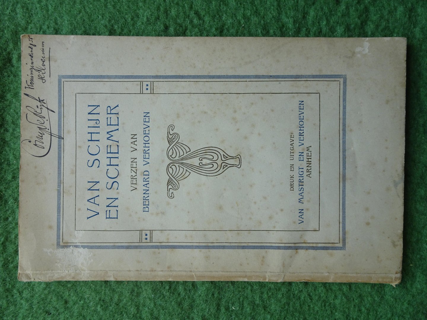 Verhoeven, Bernard - VAN SCHIJN EN SCHEMER