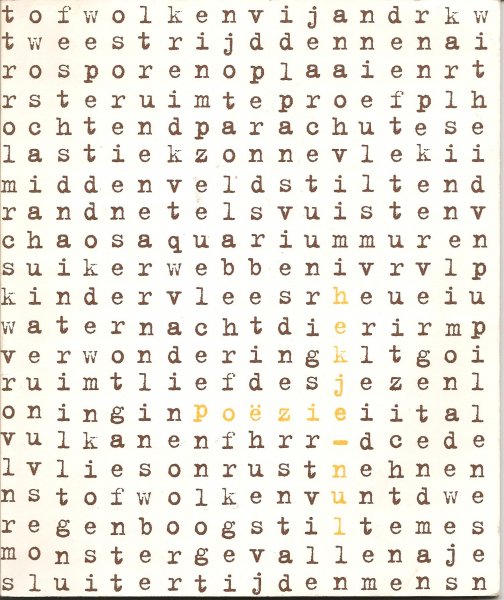 Bussel (tekst en Mischa Pranger (ontwerp), Anoesjka van - Poezie hekje - nul - Studentenblad van de Hogeschool voor de Kunsten Utrecht nr 16 - november 2003